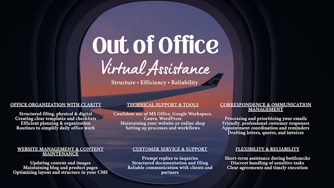 provide professional VA  office organization email customer support