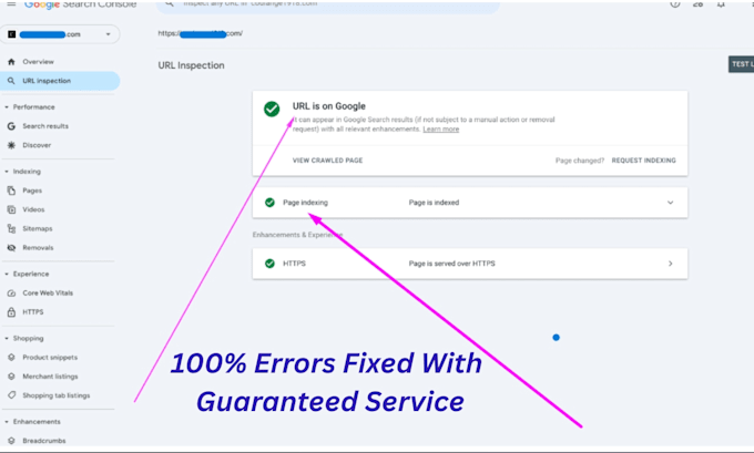 fix search console, google indexing issues, 404 and coverage errors