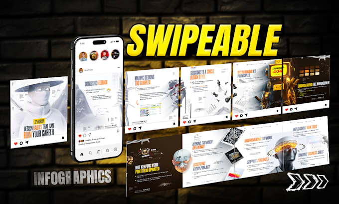 design modern carousel and social media posts banner ads for you