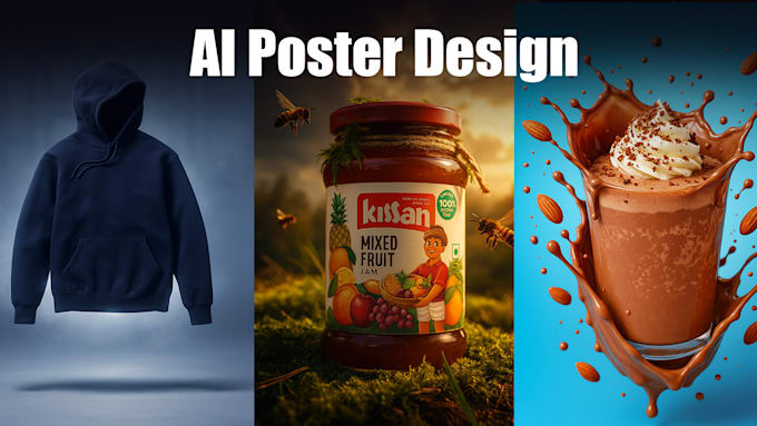 create custom ai posters with text high quality design