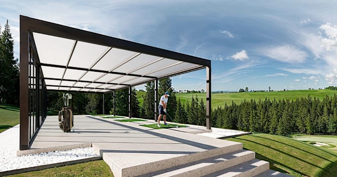 visualize 3d golf course,golf masterplan,cad golf layout,urban golf architecture
