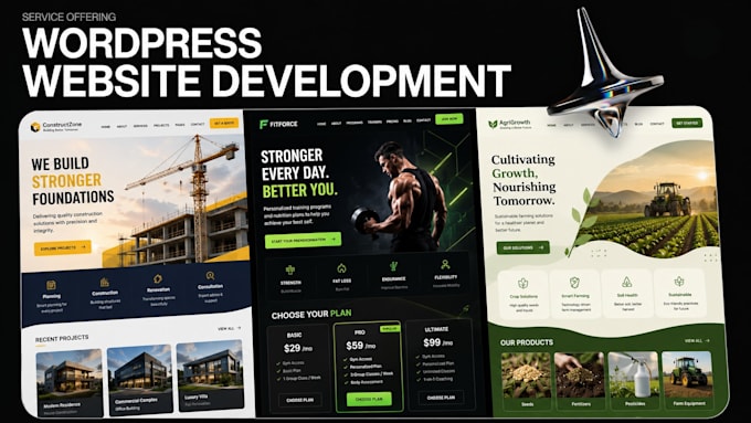 design a responsive elementor wordpress website for small business