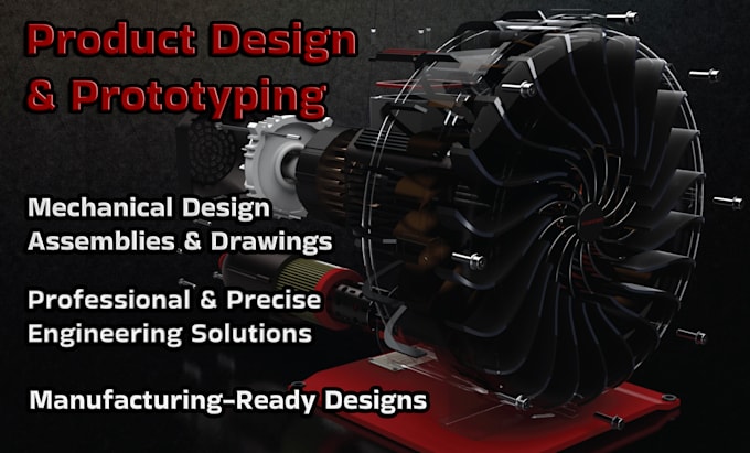 create 3d cad models, mechanical designs and engineering projects