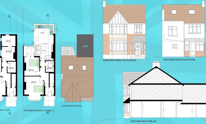 provide UK building regulation planning permission drawing breg building