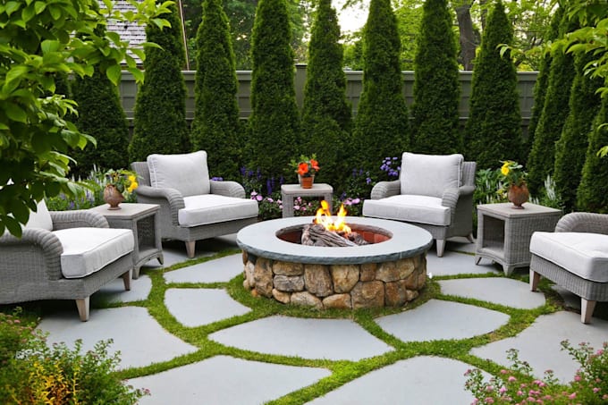 do backyard landscape design, patio, front yard design