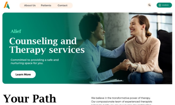 build squarespace medical therapy website clinic healthcare medspa website