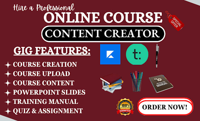 create online course content training manual course curriculum ebook course