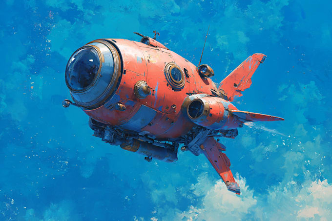 create sci fi illustration and sci fi art