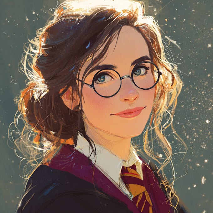 draw you a beautiful harry potter disney portrait
