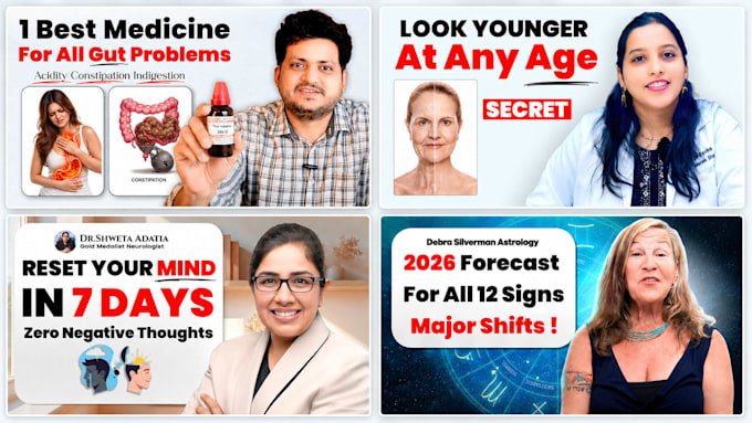 design eye catchy youtube thumbnail that attracts viewers