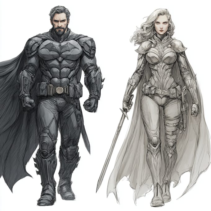 create amazing custom super hero portrait