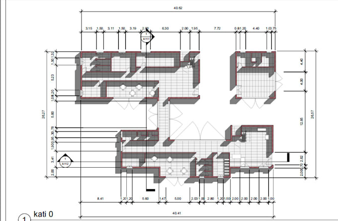 draw professional 2d architectural floor plans in autocad or revit