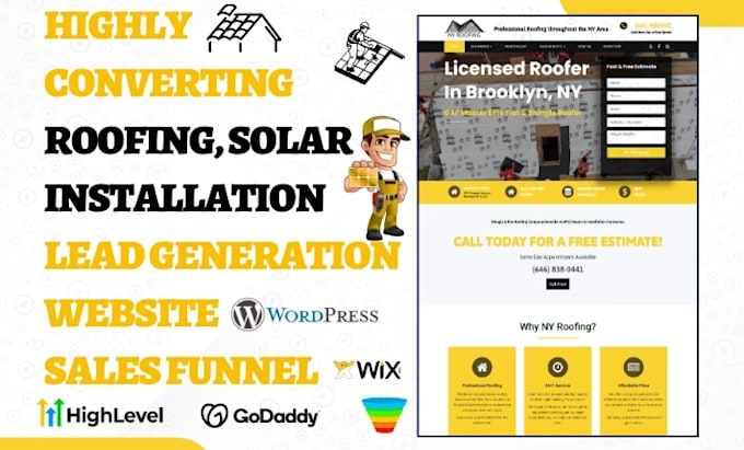 generate fresh homeowner solar leads roofing leads  gutter solar roofers website