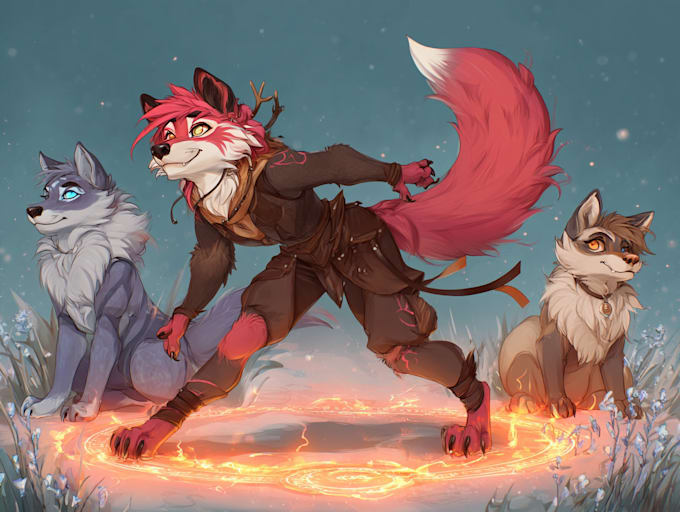 custom furry art for your characters