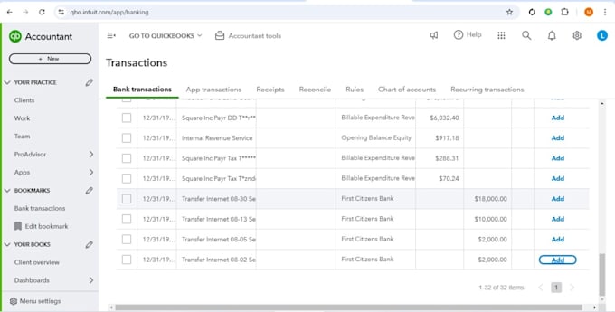 provide quickbooks bookkeeping service