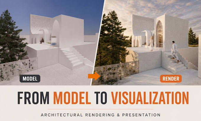 turn your architectural sketch or model into professional visualization