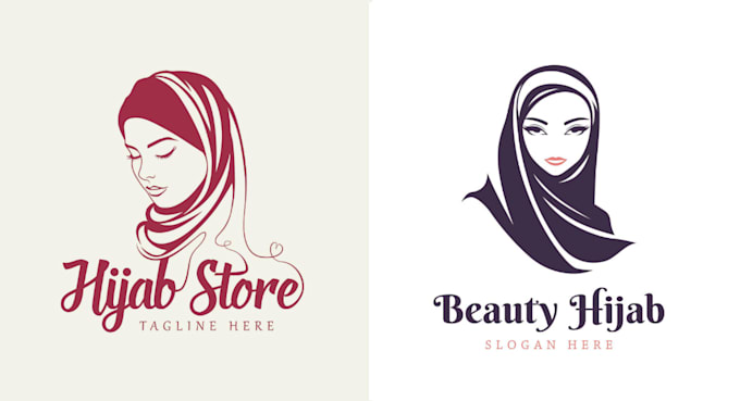 do hijab logo for your brand 24 hours