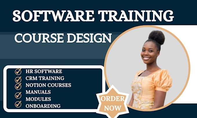 create HR software, CRM and notion training course with manual and modules