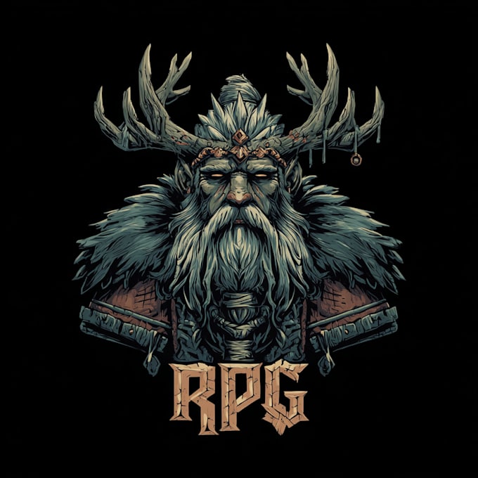 create unique medieval, fantasy, rpg, mmorpg game logo