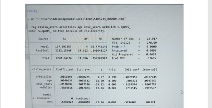 do descriptive analysis, regression and chi square using spss