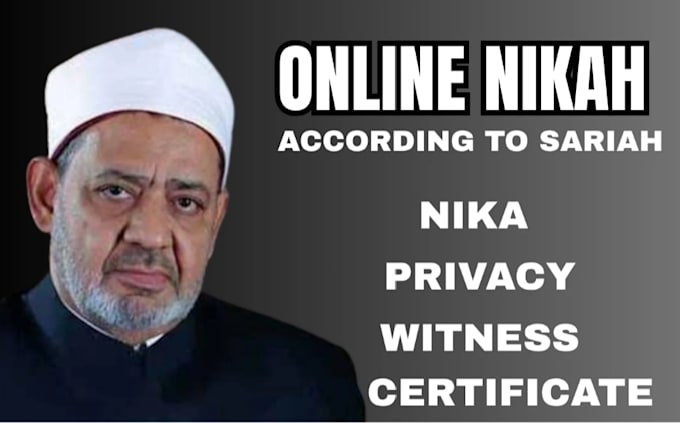 arrange a shariah compliant online nikah ceremony