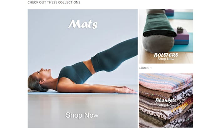 build yoga shopify store yoga mat store fitness accessories yoga product website