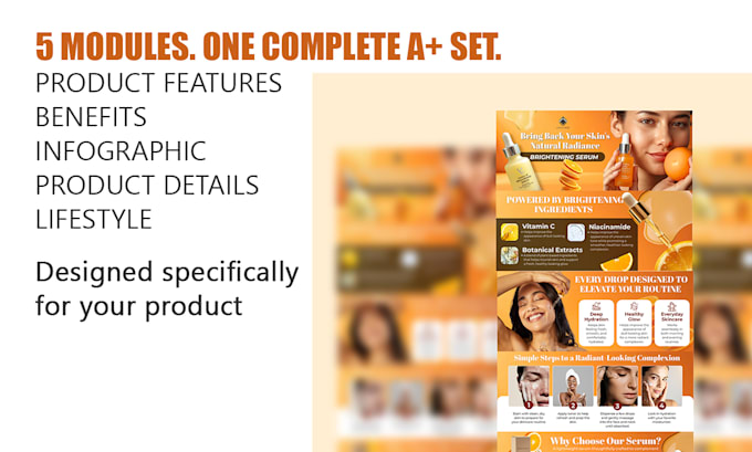 design amazon aplus content and ebc with fast delivery