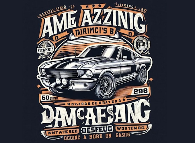 do amazing t shirt classic car print logo