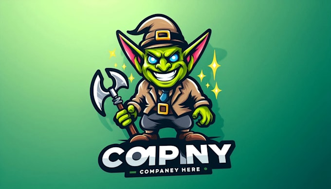 make different goblin cartoon character logo for your company