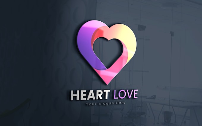 do modern timeless love logo design with copyrights