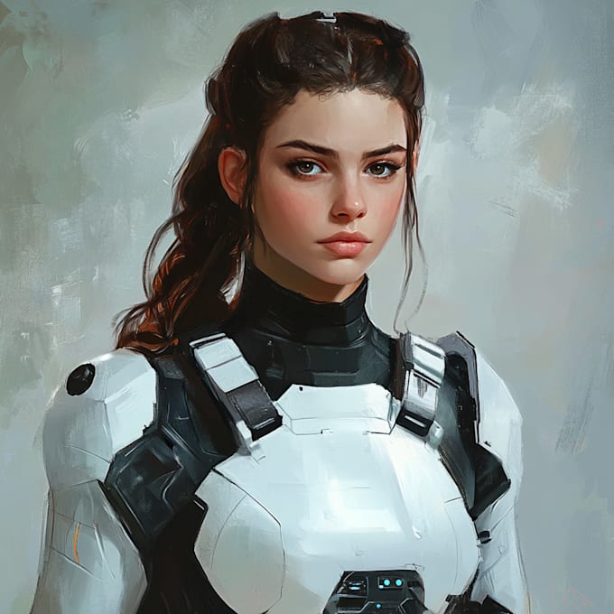 draw  3d sci fi mech, robot and creature concept models