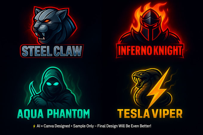 design a mascot logo for youtube twitch or discord in 24 hr