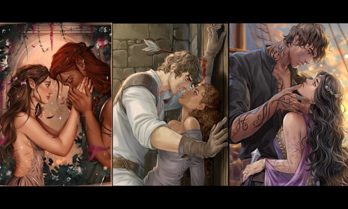 draw nsfw sfw art illustration anime semi realistic style couple art commissions