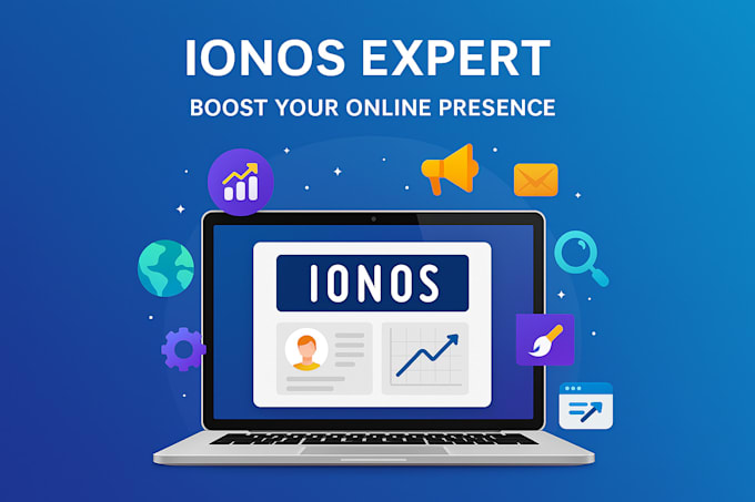 ionos hosting, ionos website redesign, ionos seo setup, ionos website ecommerce