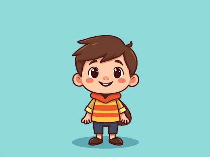 create illustration vector graphic cartoon character