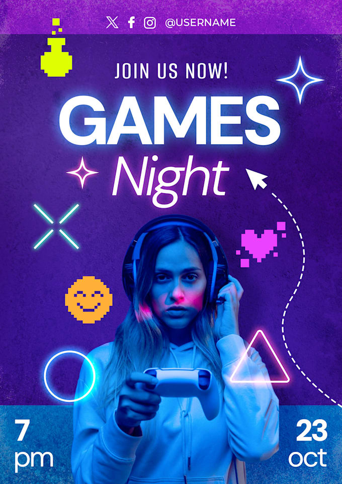 design creative gaming flyer party flyer food flyer property flyer