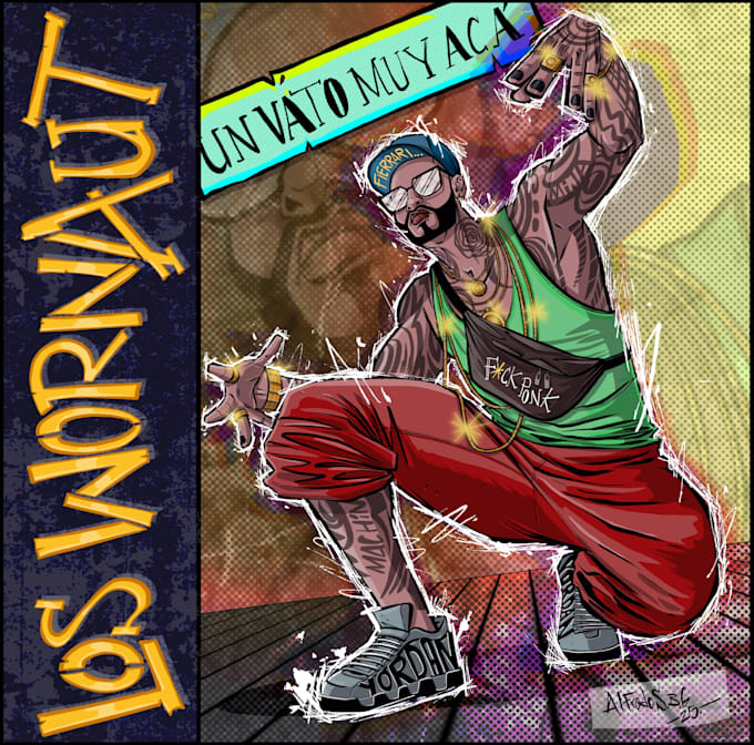 illustrate edgy cover art and merchandise for your band