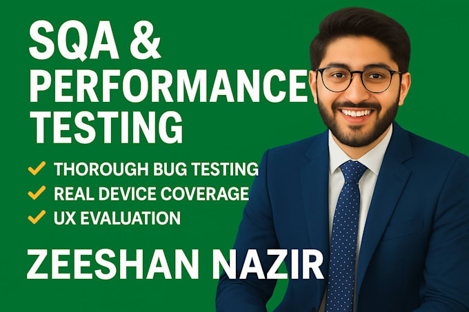 do sqa and performance testing for web and mobile apps