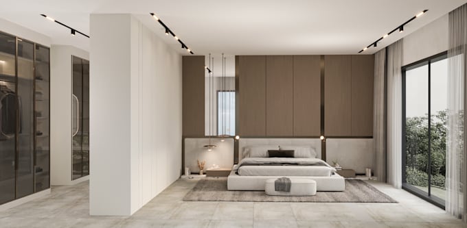 Design bedroom interior with realistic 3d renders by Esradenizy | Fiverr