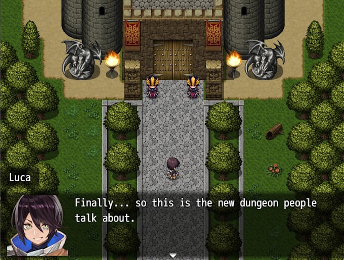 develop your game project using rpg maker mv or mz
