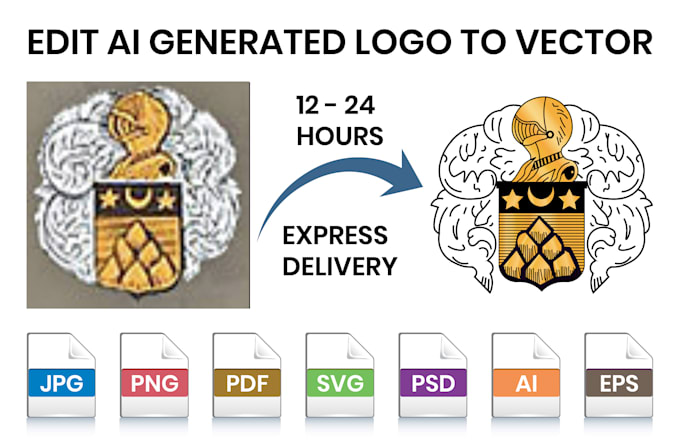 edit and vectorize your old or ai generated logo