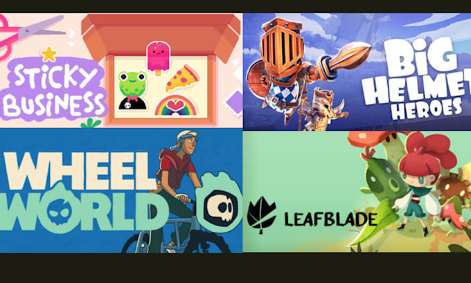 design eye catchy steam capsule art game poster ui page  game marketing visuals