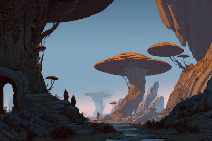 design an background and environment art