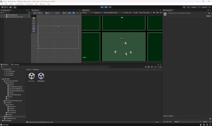 create a game prototype for you in unity 2d