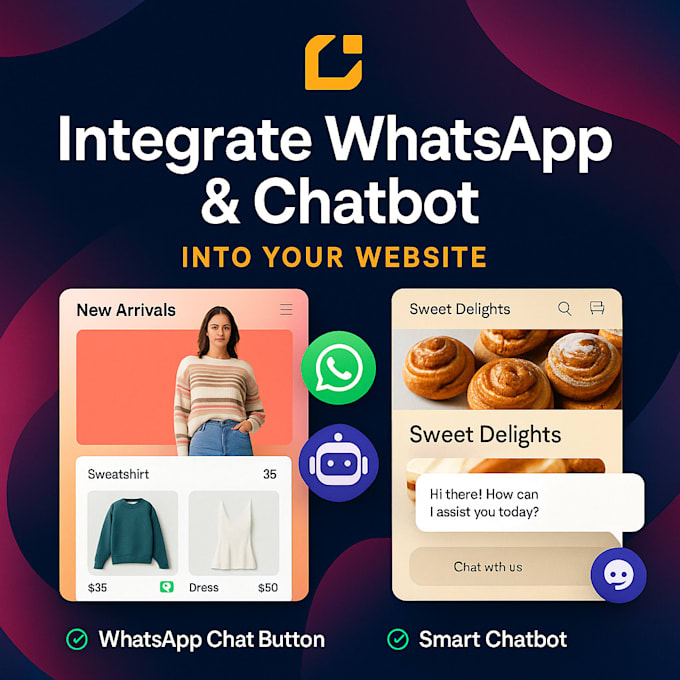 integrate whatsapp or chatbot API into your website