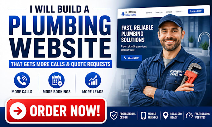 build a plumbing website that gets more calls and quote requests