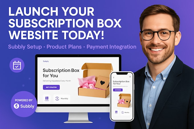 set up subbly subscription box website on subbly for your product or service