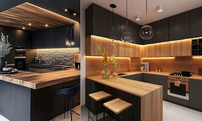 interior design kitchen design, kitchen, 3d design, kitchen cabinet, 2020 design