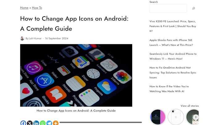 provide SEO friendly tech articles for apps and gadgets