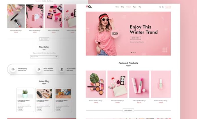 build a professional beauty salon, spa or cosmetic website from scratch